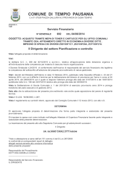 04/08/2014 - Comune di Tempio Pausania
