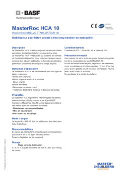 MasterRoc HCA 10