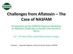 NASFAM_Afla presentation _Regional Comesa Workshop