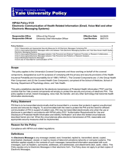 HIPAA Policy 5123