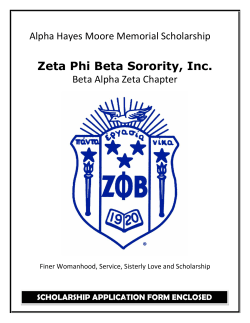 Zeta Phi Beta Sorority, Inc. - Duval County Public Schools