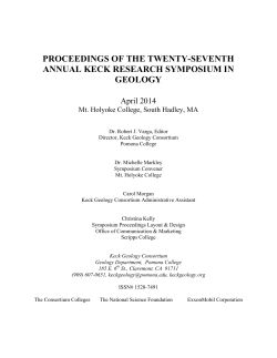proceedings of the twenty-seventh annual keck research symposium
