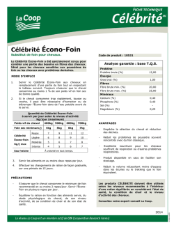 C&eacute;l&eacute;brit&eacute; &Eacute;cono-Foin