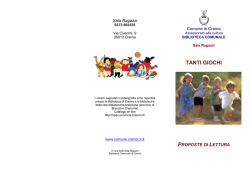 Giochi Pieghevole - Comune di Crema