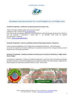 du 19 au 3 octobre