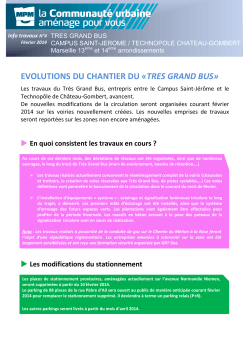 Info Travaux n°4 - Marseille Provence Métropole