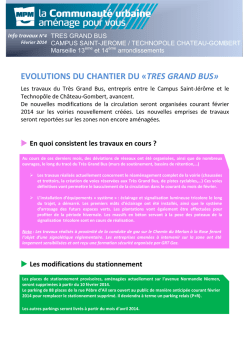 Info Travaux n&deg;4 - Marseille Provence M&eacute;tropole