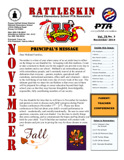 PTA Newsletter - Poway Unified School District