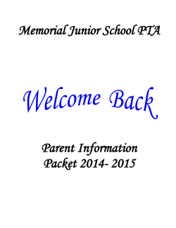 MJS PTA Back-To-School Packet (PDF)