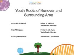 Youth Roots of Hanover - Healthy Communities Conference