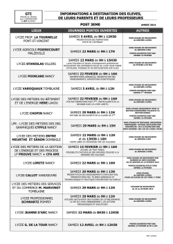 informations a destination des eleves, de leurs parents et de leurs