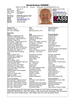 download my Acting Resume - David