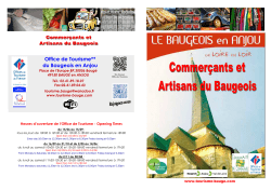 artisans et commerçants du Baugeois