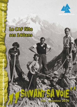 Suivant Sa Voie n°81 - Club Alpin Francais