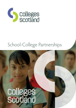 School College Partnerships Booklet