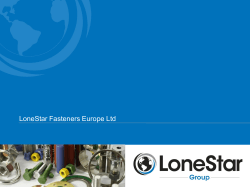 LoneStar Fasteners Europe Ltd