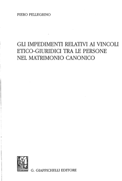 gli impedimenti relativi ai vincoli etico