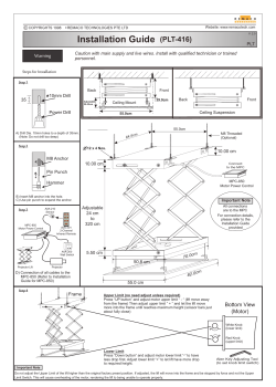 Installation Guide (PLT-416)