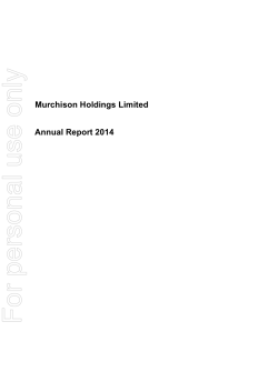 01-10-2014Annual Report to shareholders