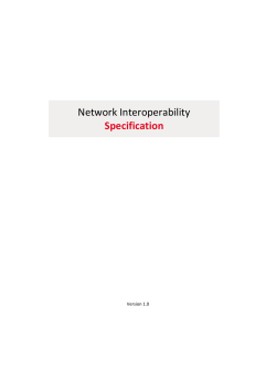 Network Interoperability Specification