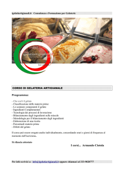 I corsi... Armando Ciotola