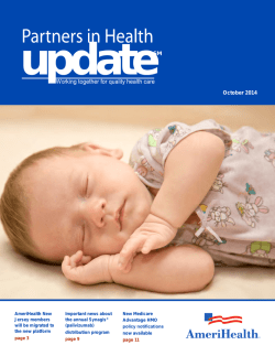 PARTNERS IN HEALTH UPDATE - OCTOBER 2014