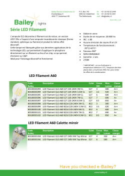 Série LED Filament