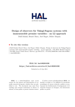Design of observers for Takagi-Sugeno systems with
