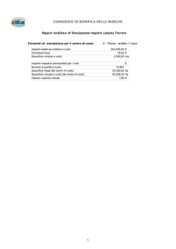 Analitico importi terreni Ambito 1 mare