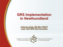 GRS Implementation in Newfoundland