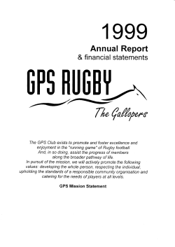 AR1999 - GPS Rugby Union Club
