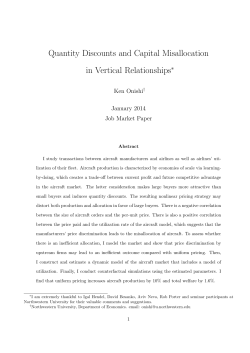 Quantity Discounts and Capital Misallocation in Vertical Relationships