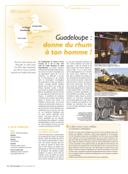 Guadeloupe, donne du rhum &agrave; ton homme
