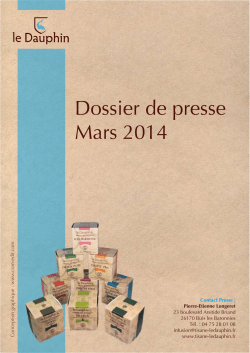 Dossier de presse Mars 2014