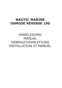 NAUTIc MArINe OSMOSe reVerSe 190
