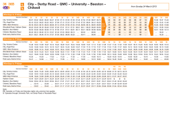 36 36B City – Derby Road – QMC – University – Beeston – Chilwell