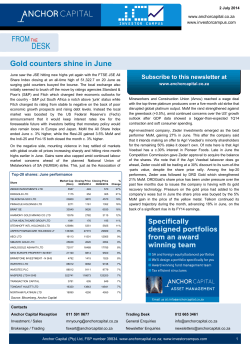 Anchor Capital Review, 2 July 2014