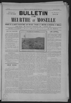 Bulletin de la Meurthe et Moselle. Organe de la