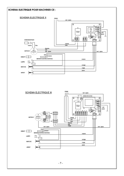 SCHEMA ELECTRIQUE POUR MACHINES CE :