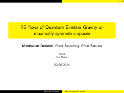 RG flows of Quantum Einstein Gravity on maximally symmetric spaces