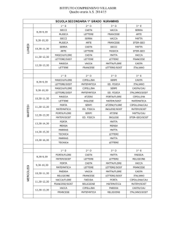 orario_sec.1grado nuraminis - Istituto Comprensivo Villasor