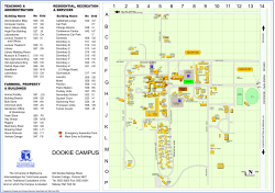DOOKIE CAMPUS - of Property and Campus Services