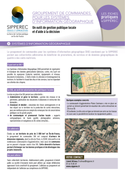 Fiche Groupement de commandes pour les syst&egrave;mes d