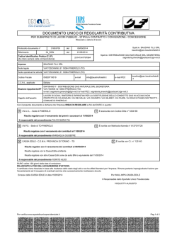 documento unico di regolarit&agrave; contributiva