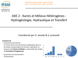 Thèse - HydroSciences Montpellier