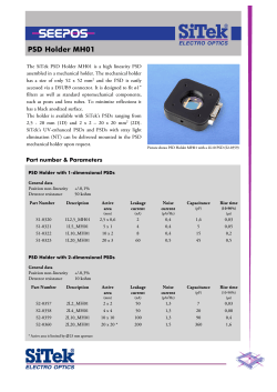 PSD Holder MH01 data sheet