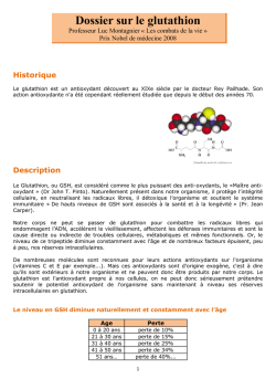 Dossier sur le glutathion - Bien