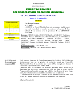 prorogation FDS
