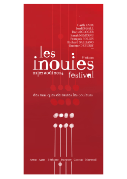 21 27 août 2014 festival