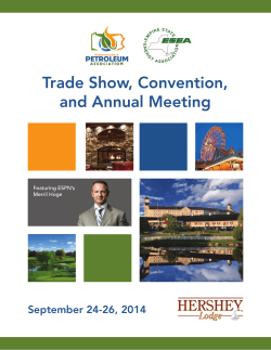 Trade Show, Convention, and Annual Meeting